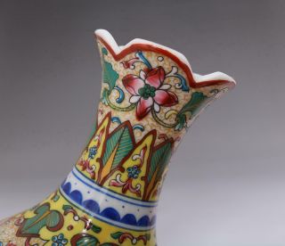 Antique Chinese Porcelain Kylin Famille - Rose Vase Qianlong Marked 12