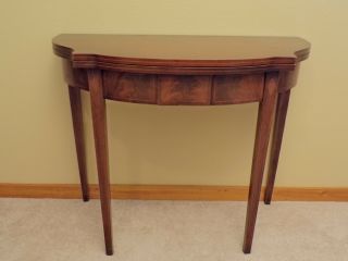 Imperial Grand Rapids All Mahogany Folding Console Game Table Circa 1920