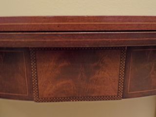 IMPERIAL Grand Rapids All Mahogany Folding Console Game Table circa 1920 2