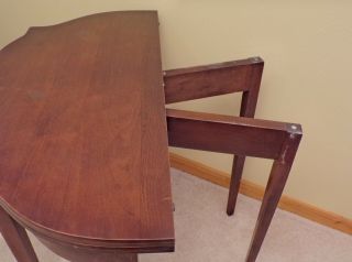 IMPERIAL Grand Rapids All Mahogany Folding Console Game Table circa 1920 4