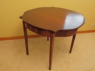 IMPERIAL Grand Rapids All Mahogany Folding Console Game Table circa 1920 5