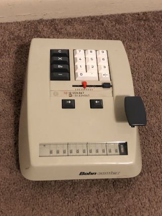 Bohn Duplicator Company Contex - 10 Vintage 10 - Key Adding Machine Rex - Rotary 2