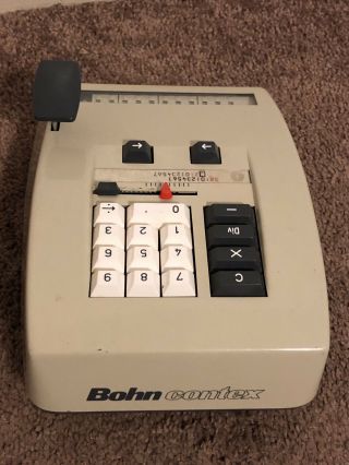 Bohn Duplicator Company Contex - 10 Vintage 10 - Key Adding Machine Rex - Rotary 5