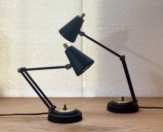 Mid Century Modern Lamps.  Stilnovo Arredoluce Vintage Atomic 50s / 60s Era