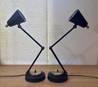 MID CENTURY MODERN LAMPS.  Stilnovo Arredoluce vintage atomic 50s / 60s era 5