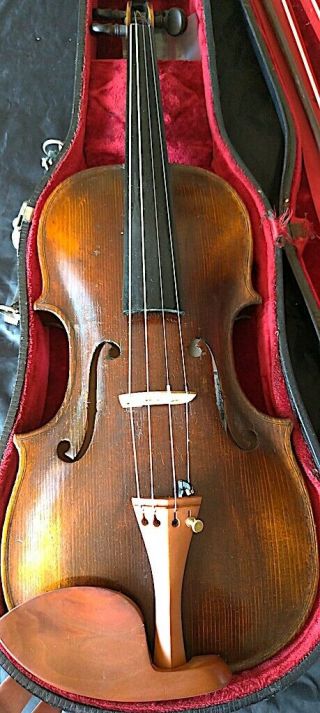 Fine 4/4 Antique German Violin Lab.  : David Hopf 19th 小提琴 ヴァイオリン Cкрипка