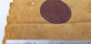 Antique Islamic Fatimid Or Abbasid Tiraz Textile Fragment 12