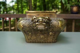 large Chinese Ming or Qing Dynasty censer 17 