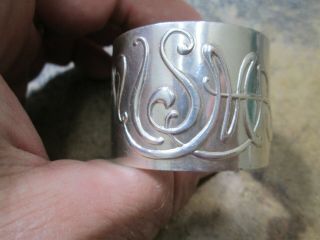 West Point Military Bailey Banks & Biddle Usma Name Sterling Silver Napkin Ring