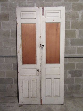 Antique Double Entrance French Doors 44 X 91.  75 Architectural Salvage