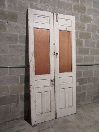 ANTIQUE DOUBLE ENTRANCE FRENCH DOORS 44 x 91.  75 ARCHITECTURAL SALVAGE 2