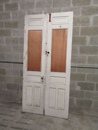 ANTIQUE DOUBLE ENTRANCE FRENCH DOORS 44 x 91.  75 ARCHITECTURAL SALVAGE 3