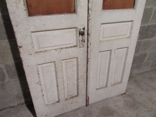 ANTIQUE DOUBLE ENTRANCE FRENCH DOORS 44 x 91.  75 ARCHITECTURAL SALVAGE 5