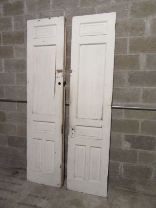 ANTIQUE DOUBLE ENTRANCE FRENCH DOORS 44 x 91.  75 ARCHITECTURAL SALVAGE 8