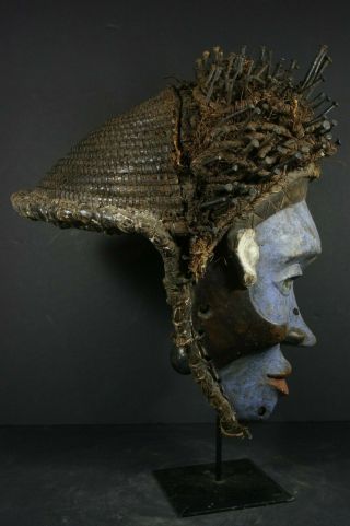 Afican NKISI Nail Fetish Mask - BACONGO - D.  R.  Congo AFRICAN TRIBAL ART PRIMITIF 6