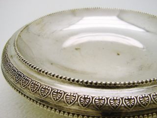 Silver Bowl Ottoman Islamic Bowl Dish Marked Izmir G M 6