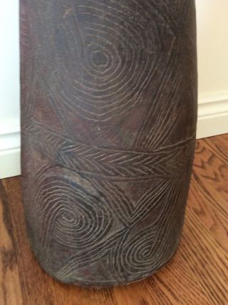 Stone - carved,  Abelam drum from Papua Guinea.  Ex.  Michael Hamson Annex 4