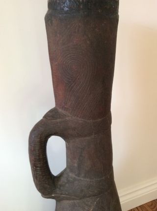 Stone - carved,  Abelam drum from Papua Guinea.  Ex.  Michael Hamson Annex 5