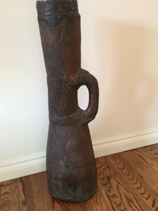 Stone - carved,  Abelam drum from Papua Guinea.  Ex.  Michael Hamson Annex 6