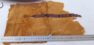 Antique Islamic Fatimid Or Abbasid Tiraz Pure silk Textile Fragment 4