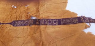 Antique Islamic Fatimid Or Abbasid Tiraz Pure silk Textile Fragment 5