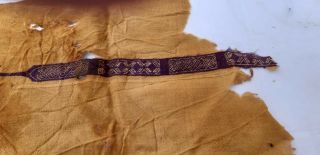 Antique Islamic Fatimid Or Abbasid Tiraz Pure silk Textile Fragment 6