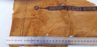 Antique Islamic Fatimid Or Abbasid Tiraz Pure silk Textile Fragment 7
