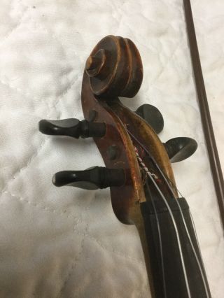 Antique Violin Petrus Paulus (Pietro Paolo) de Vitor Brixiae 1794 w/ Bausch Bow 4
