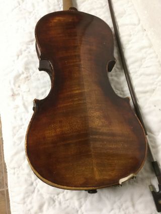 Antique Violin Petrus Paulus (Pietro Paolo) de Vitor Brixiae 1794 w/ Bausch Bow 7