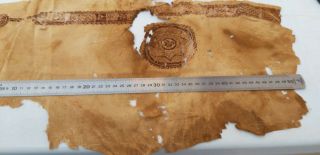 Antique Islamic Fatimid Or Abbasid Tiraz Pure silk Textile Fragment 2