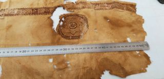 Antique Islamic Fatimid Or Abbasid Tiraz Pure silk Textile Fragment 4