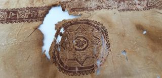 Antique Islamic Fatimid Or Abbasid Tiraz Pure silk Textile Fragment 6