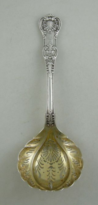 Sterling Tiffany & Co.  English King Sugar Sifter With Vermeil