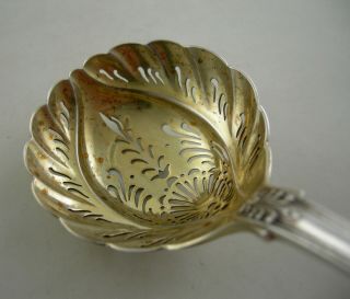 Sterling Tiffany & Co.  ENGLISH KING sugar sifter with vermeil 3