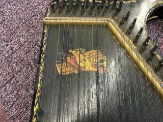 Vintage 1800 ' s Mandolin Guitar - Harp 4