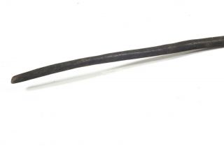 1937 Vintage Sjambok with Silver Cap,  Colonial African Tribal Hide Whip Litupa 5