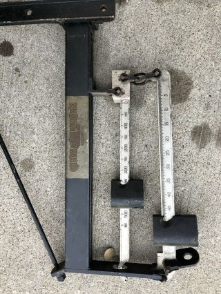 vintage old or antique chatillon Brand wall mount steel scale For Repurpose Or 10
