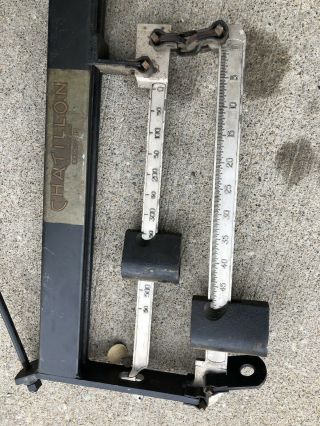 vintage old or antique chatillon Brand wall mount steel scale For Repurpose Or 12