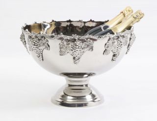 Gorgeous Silver Plated Monteith Punch Bowl