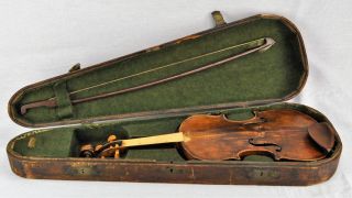 Antique Violin Repaired By William L Peters In Late 1800 