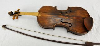 Antique Violin Repaired by William L Peters in late 1800 ' s.  (BI MK/181117) 4