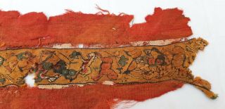 Antique Islamic Fatimid Or Abbasid Tiraz Textile Fragment 9