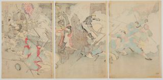 Japanese Woodblock Print,  Japan - Sino War,  History Battle,  Imperial Army 2
