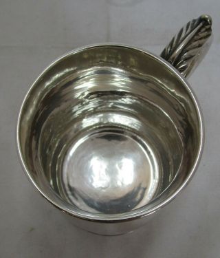 Antique Georgian Sterling silver baluster mug,  226 grams,  1752 4