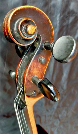 RARE 4/4 ANTIQUE GERMAN BAROQUE VIOLIN Lab: Theodor BERGER c.  1890 小提琴 ヴァイオリン 4