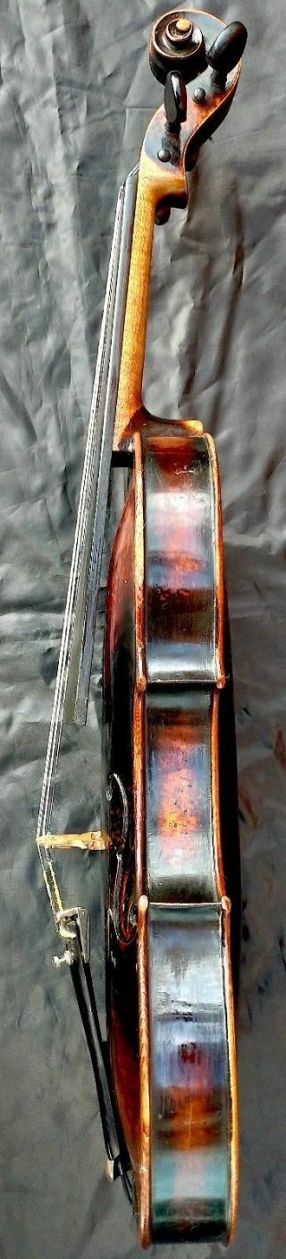 RARE 4/4 ANTIQUE GERMAN BAROQUE VIOLIN Lab: Theodor BERGER c.  1890 小提琴 ヴァイオリン 5