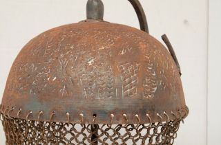 Vintage Indo Persian Islamic Kulah Khud Armor Helmet etched Ottoman Antique war 3