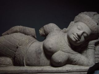 Khmer Sandstone Female Devata 