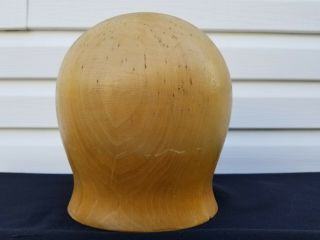 Wood Wooden Hat Block Head Style Form Display Mold Millinery 21 " 1/2