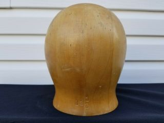 Wood Wooden Hat Block Head Style Form Display Mold Millinery 21 